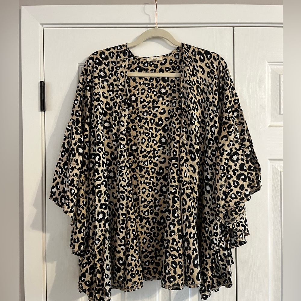 Leopard Print Kimono Cardigan